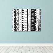 Schwarzweißstamm Leinwanddruck (Insitu (Holzboden))