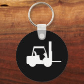 Schwarzweißstapler Schlüsselanhänger (Vorderseite)