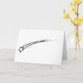 Schwarzweißstar Karte (Gelbe Blume)