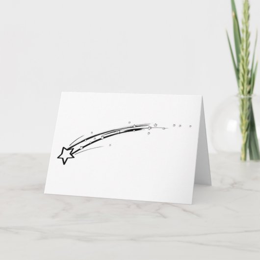 Schwarzweißstar Karte (Vorderseite)