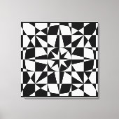 Schwarzweißstar Leinwanddruck (Vorderseite)