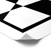 Schwarzweißstar Poster (Ecke)