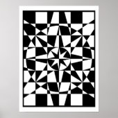 Schwarzweißstar Poster (Vorne)