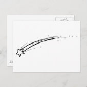 Schwarzweißstar Postkarte (Vorne/Hinten)