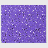 Schwarzweißsterne auf lila geschenkpapier (Flach)