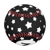 Schwarzweißsternmuster Baseball (Rückseite)