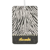 Schwarzweißstoff Autolufterfrischer (Vorderseite)