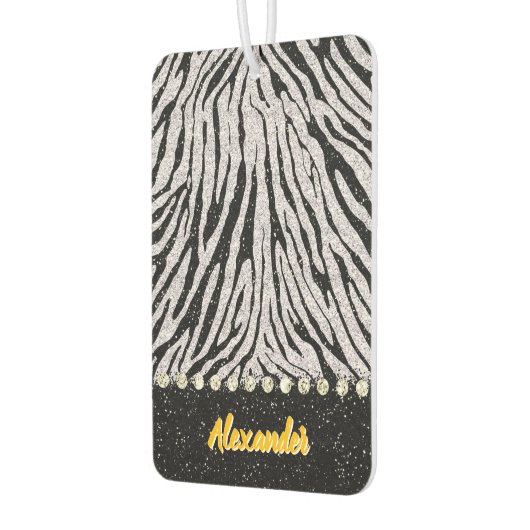 Schwarzweißstoff Autolufterfrischer (Links)