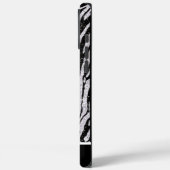 Schwarzweißstoff Case-Mate iPhone Hülle (Rückseite / Links)