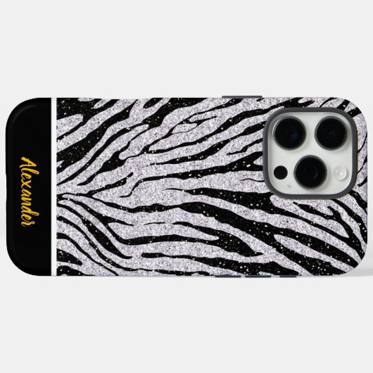 Schwarzweißstoff Case-Mate iPhone Hülle (Rückseite (Horizontal))