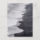 Schwarzweißstrand landschaftlich postkarte (Vorderseite)