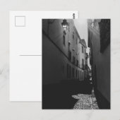 Schwarzweißstraße Postkarte (Vorne/Hinten)
