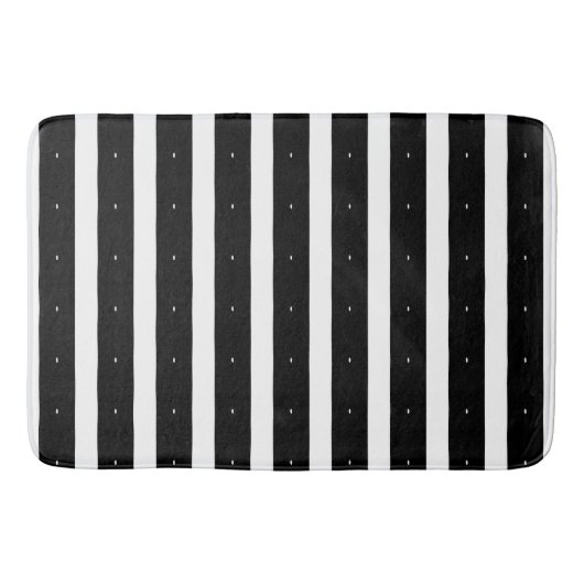 Schwarzweißstreifen Badematte (Vorderseite)