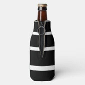 Schwarzweißstreifen Flaschenkühler (Flasche Rückseite)