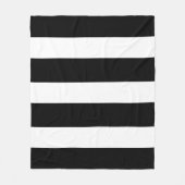 Schwarzweißstreifen Fleecedecke (Vorderseite)