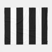 Schwarzweißstreifen Fleecedecke (Vorderseite (Horizontal))