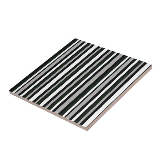 Schwarzweißstreifen Fliese (Seite)