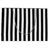 Schwarzweißstreifen Große Geschenktüte (Rückseite)