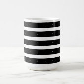 Schwarzweißstreifen Kaffeetasse (Mittel)