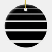 Schwarzweißstreifen Keramik Ornament (Hinten)