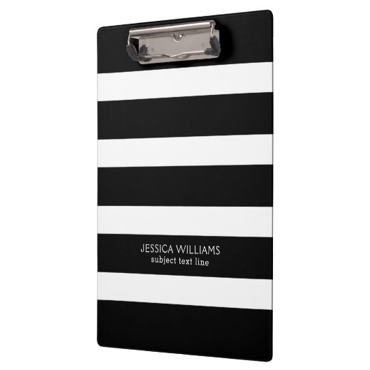 Schwarzweißstreifen Klemmbrett (Links)