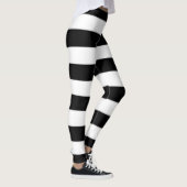 Schwarzweißstreifen Leggings (Rechts)