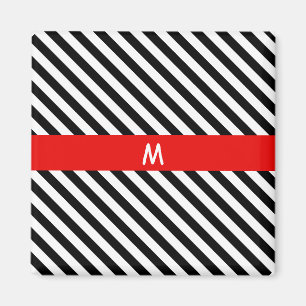 Schwarzweißstreifen Magnet