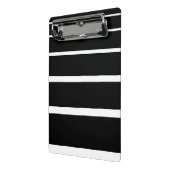 Schwarzweißstreifen Mini Klemmbrett (Gewinkelt2)