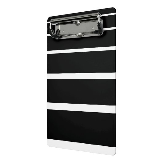 Schwarzweißstreifen Mini Klemmbrett (Gewinkelt2)