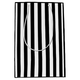 Schwarzweißstreifen Mittlere Geschenktüte