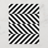 Schwarzweißstreifen Postkarte (Vorderseite)