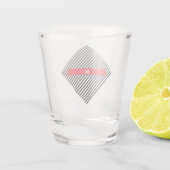 Schwarzweißstreifen Schnapsglas (Rückseite)