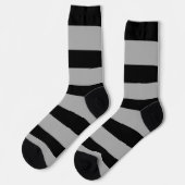 Schwarzweißstreifen Socken (Linkes Detail)