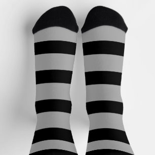 Schwarzweißstreifen Socken