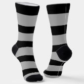 Schwarzweißstreifen Socken (Gewinkelt)