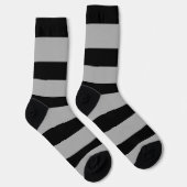 Schwarzweißstreifen Socken (Rechts)