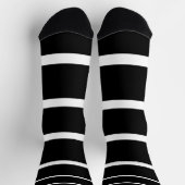 Schwarzweißstreifen Socken (Oben)