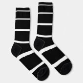 Schwarzweißstreifen Socken (Rechts)