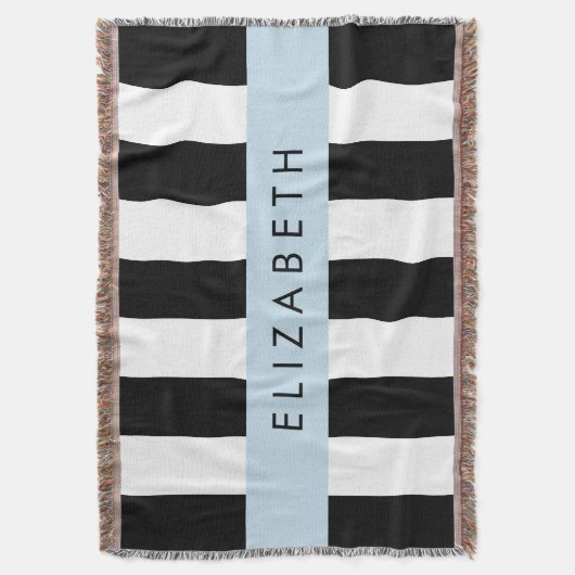 Schwarzweißstreifen, Streifen, Linien, Ihr Name Decke (Vorderseite Vertikal)