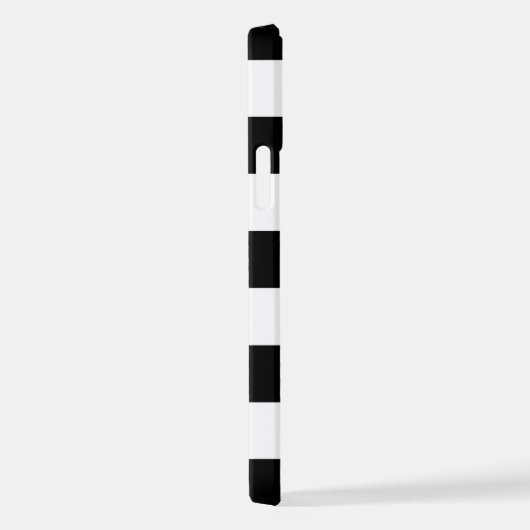 Schwarzweißstreifen, Streifen, Linien, Ihr Name iPhone Hülle (Rechte Seite)
