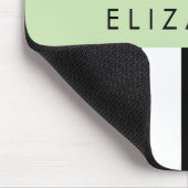 Schwarzweißstreifen, Streifen, Linien, Ihr Name Mousepad (Ecke)
