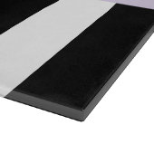 Schwarzweißstreifen, Streifen, Linien, Ihr Name Schneidebrett (Ecke)