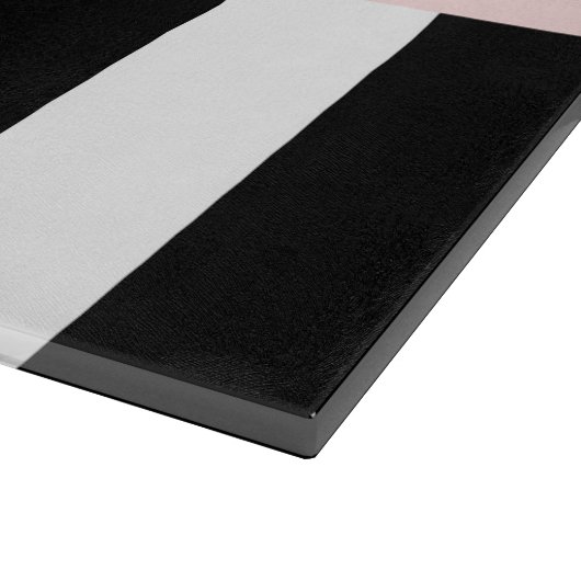 Schwarzweißstreifen, Streifen, Linien, Ihr Name Schneidebrett (Ecke)