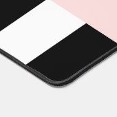 Schwarzweißstreifen, Streifen, Linien, Ihr Name Schreibtischunterlage (Ecke)