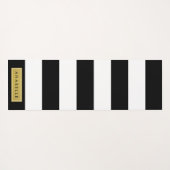 Schwarzweißstreifen, Streifen, Linien, Ihr Name Yogamatte (Rückseite (Horizontal))
