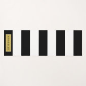 Schwarzweißstreifen, Streifen, Linien, Ihr Name Yogamatte (Vorderseite (Horizontal))