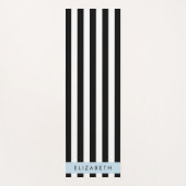 Schwarzweißstreifen, Streifen, Linien, Ihr Name Yogamatte (Vorderseite)