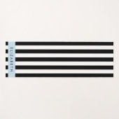 Schwarzweißstreifen, Streifen, Linien, Ihr Name Yogamatte (Vorderseite (Horizontal))