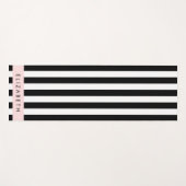 Schwarzweißstreifen, Streifen, Linien, Ihr Name Yogamatte (Vorderseite (Horizontal))