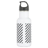 Schwarzweißstreifen Trinkflasche (Rückseite)
